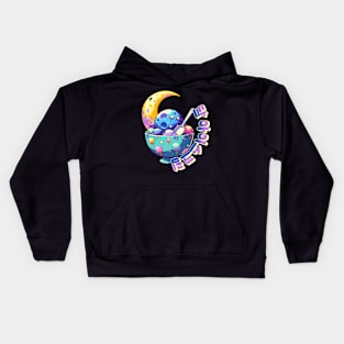 Lunar Ice Cream - Cute aesthetic Korean Style sweets Kids Hoodie